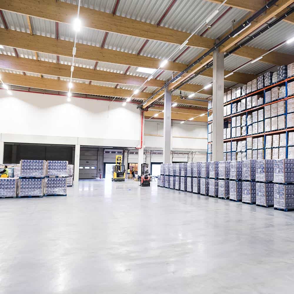 Die 8.500 m² Logistikflächen von B+S in Zettlitz sind gekühlt und für die Speziallagerung von Pharma und Lebensmittel ausgelegt.